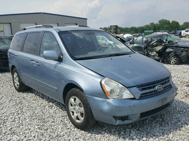 KNDMB233596312306 - 2009 KIA SEDONA EX BLUE photo 1