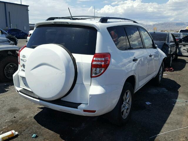 JTMZF4DV2BD030955 - 2011 TOYOTA RAV4 WHITE photo 4