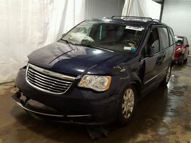 2C4RC1BG9ER176282 - 2014 CHRYSLER TOWN & COU BLUE photo 2