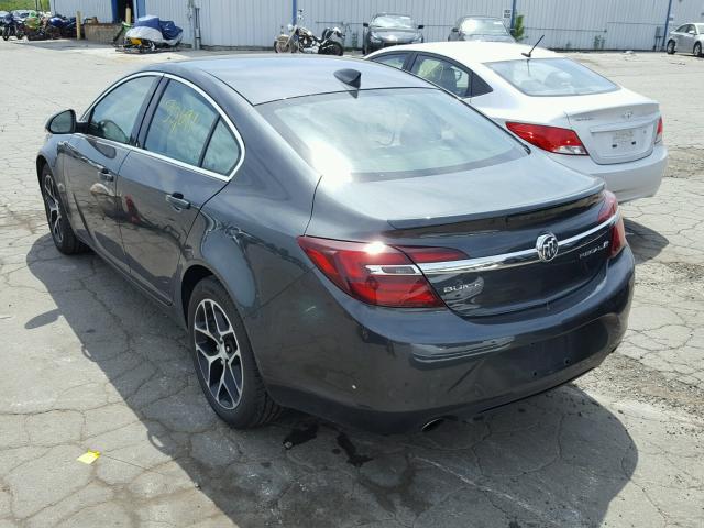 2G4GL5EX5H9169131 - 2017 BUICK REGAL SPOR GRAY photo 3