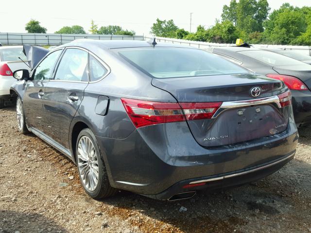 4T1BK1EB4GU197515 - 2016 TOYOTA AVALON XLE 灰色 照片 3