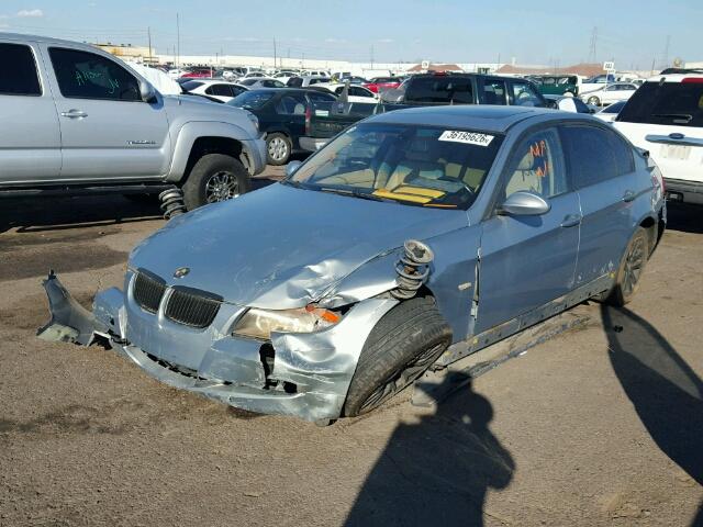 WBAVB17596NK33360 - 2006 BMW 325 I AUTO BLUE photo 2