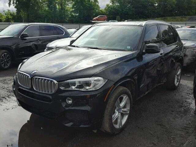 5UXKR6C55H0J83804 - 2017 BMW X5 XDRIVE5 BLACK photo 2