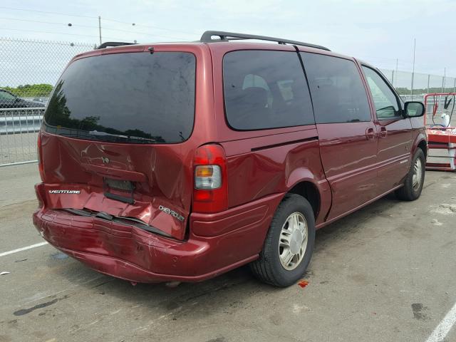 1GNDX13EX2D292446 - 2002 CHEVROLET VENTURE LU RED photo 4