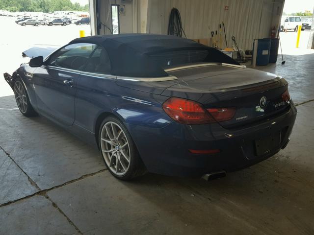 WBALZ5C57CDX64431 - 2012 BMW 650 XI BLUE photo 3