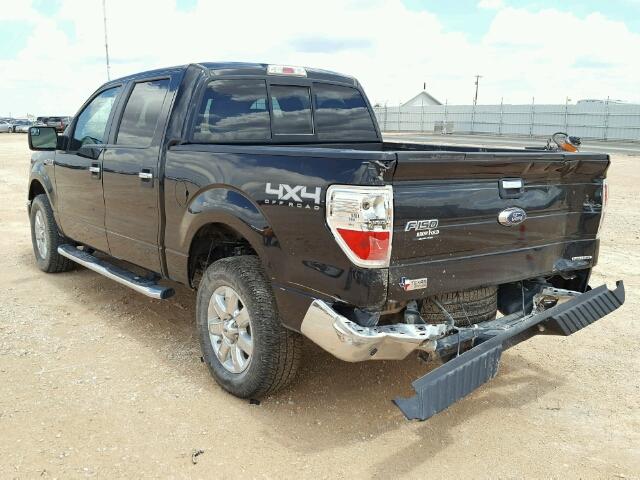 1FTFW1EF0EKF60947 - 2014 FORD F150 SUPER BLACK photo 3