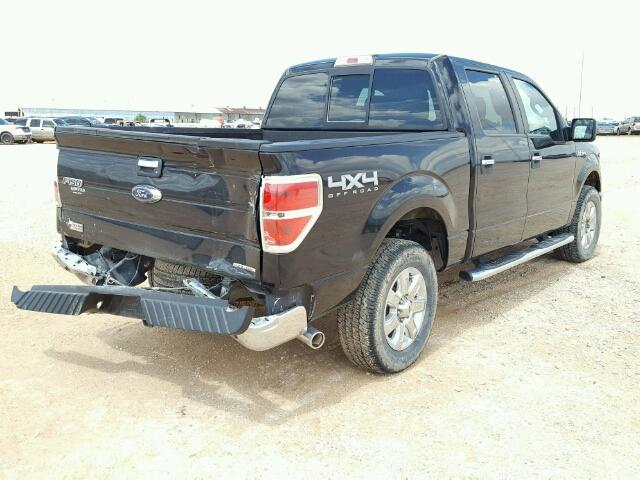 1FTFW1EF0EKF60947 - 2014 FORD F150 SUPER BLACK photo 4