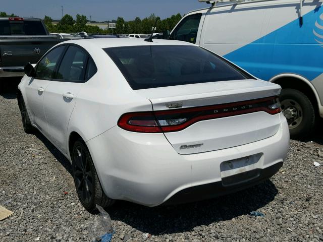 1C3CDFFA4GD816432 - 2016 DODGE DART SXT S WHITE photo 3