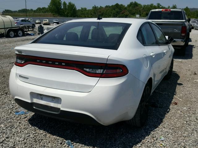 1C3CDFFA4GD816432 - 2016 DODGE DART SXT S WHITE photo 4