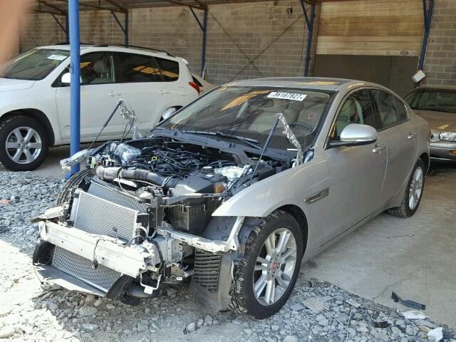 SAJAD4BG1HA969985 - 2017 JAGUAR XE SILVER photo 2