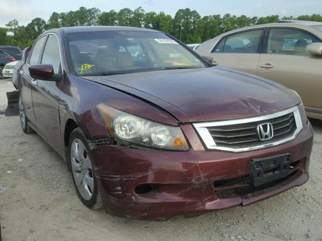 1HGCP36898A065802 - 2008 HONDA ACCORD EXL BURGUNDY photo 1