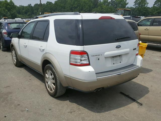 1FMDK07W68GA11444 - 2008 FORD TAURUS X E WHITE photo 3