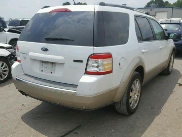 1FMDK07W68GA11444 - 2008 FORD TAURUS X E WHITE photo 4