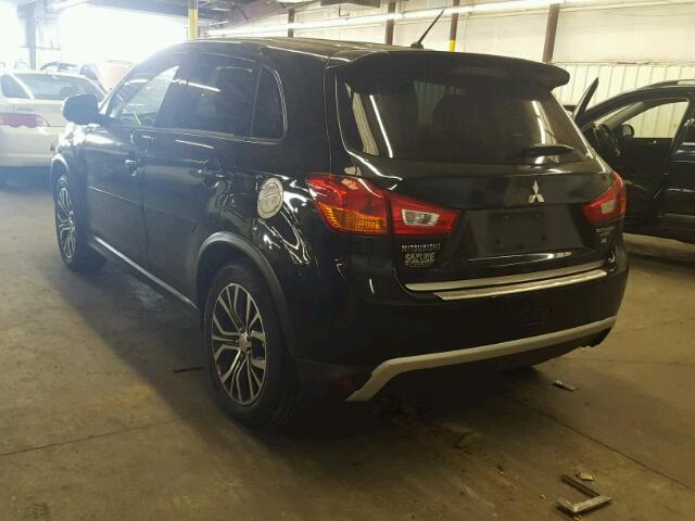 JA4AR3AW0GZ028654 - 2016 MITSUBISHI OUTLANDER BLACK photo 3