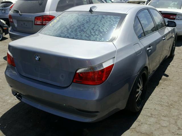 WBANB33564B114049 - 2004 BMW 545 I SILVER photo 4