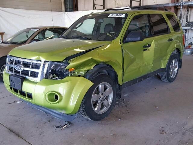 1FMCU9DG1CKB88593 - 2012 FORD ESCAPE XLT GREEN photo 2