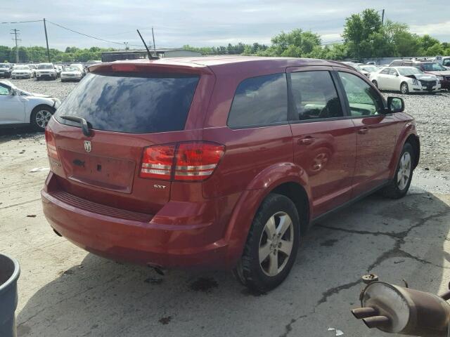 3D4GG57V09T232643 - 2009 DODGE JOURNEY SX RED photo 4