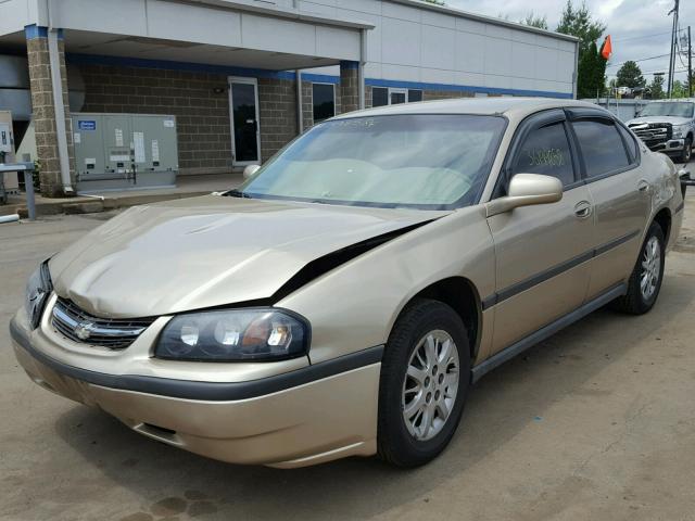 2G1WF52E759256074 - 2005 CHEVROLET IMPALA BEIGE photo 2