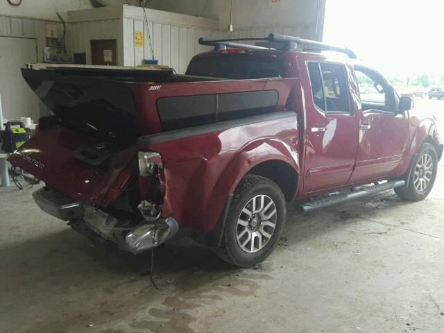 1N6AD0EV8CC482939 - 2012 NISSAN FRONTIER S RED photo 4