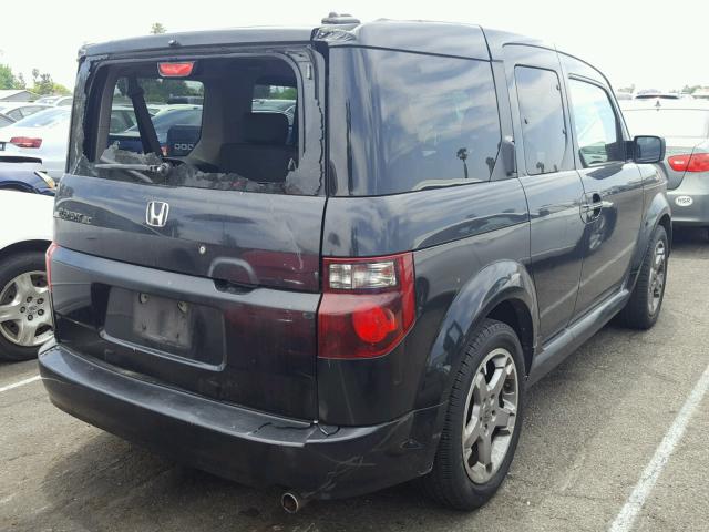 5J6YH18967L015304 - 2007 HONDA ELEMENT SC BLACK photo 4