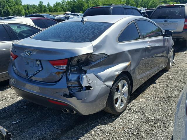 KMHDH6AEXDU000301 - 2013 HYUNDAI ELANTRA CO GRAY photo 4