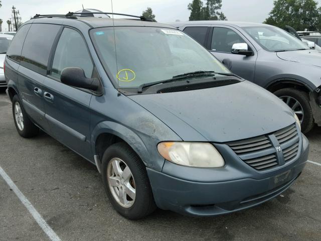 1D8GP45R96B527140 - 2006 DODGE CARAVAN SX BLUE photo 1