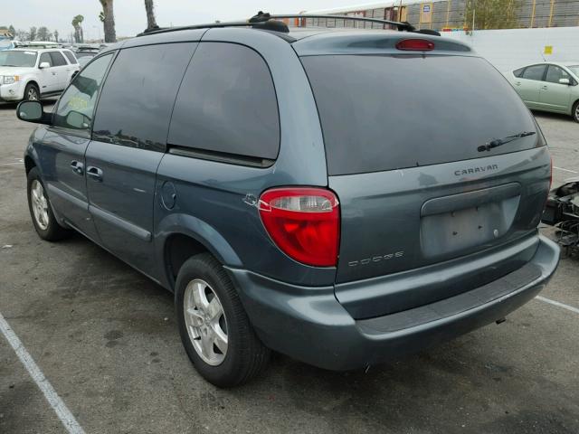 1D8GP45R96B527140 - 2006 DODGE CARAVAN SX BLUE photo 3