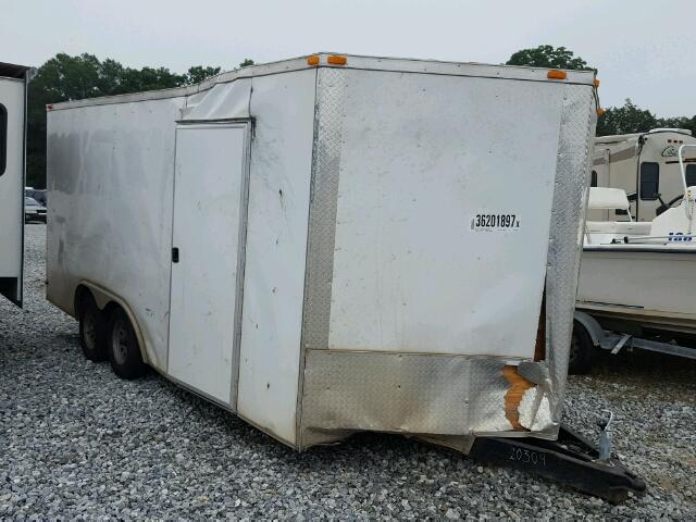 54GVC18T5G7020309 - 2016 CARGO TRAILER WHITE photo 1