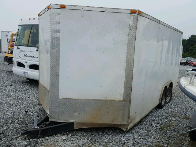 54GVC18T5G7020309 - 2016 CARGO TRAILER WHITE photo 2