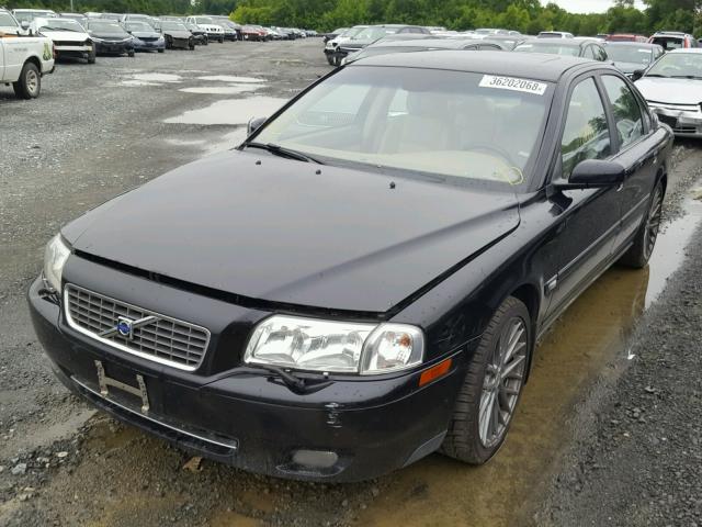 YV1TH592161439664 - 2006 VOLVO S80 2.5T BLACK photo 2