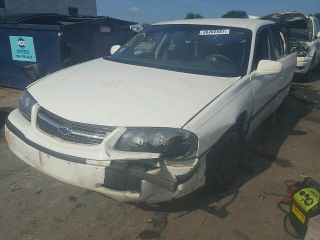 2G1WF52E849350656 - 2004 CHEVROLET IMPALA WHITE photo 2