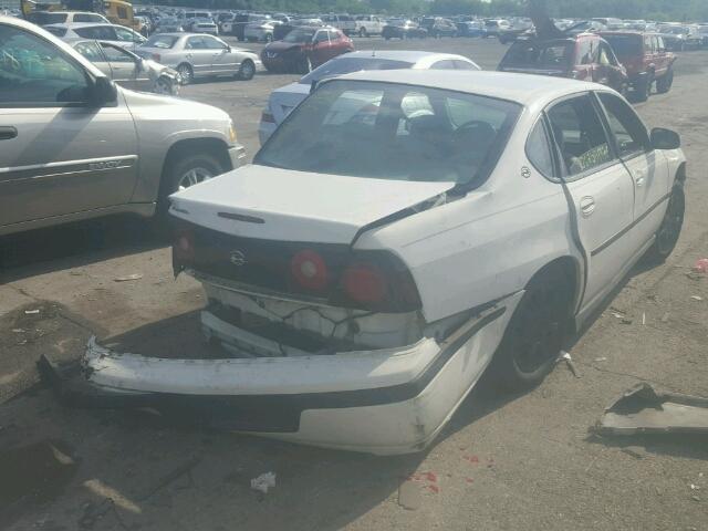 2G1WF52E849350656 - 2004 CHEVROLET IMPALA WHITE photo 4