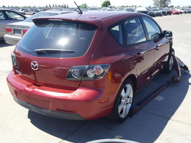 JM1BK344891188243 - 2009 MAZDA 3 S RED photo 4