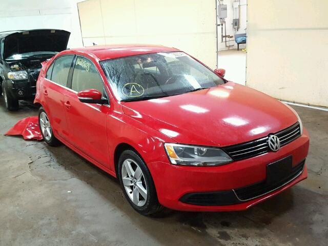 3VWLL7AJ4EM250072 - 2014 VOLKSWAGEN JETTA TDI RED photo 1