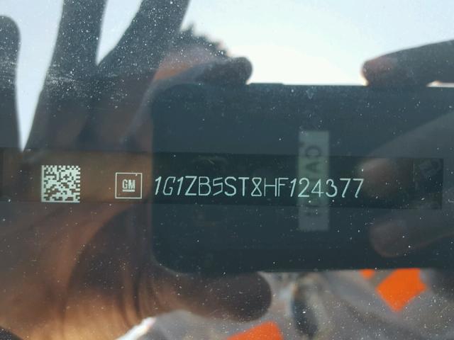 1G1ZB5ST8HF124377 - 2017 CHEVROLET MALIBU LS SILVER photo 10