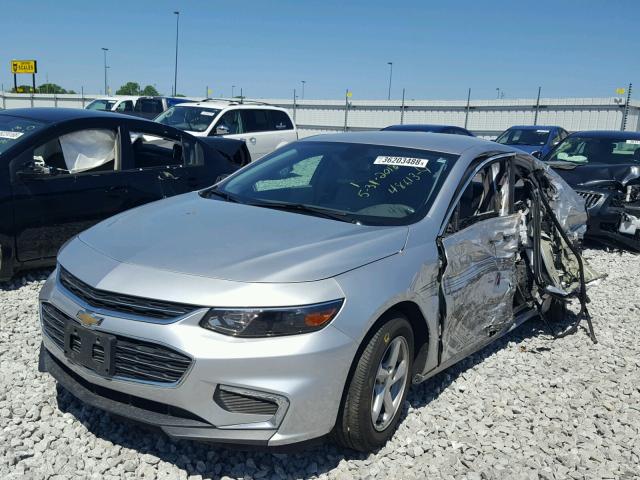 1G1ZB5ST8HF124377 - 2017 CHEVROLET MALIBU LS SILVER photo 2