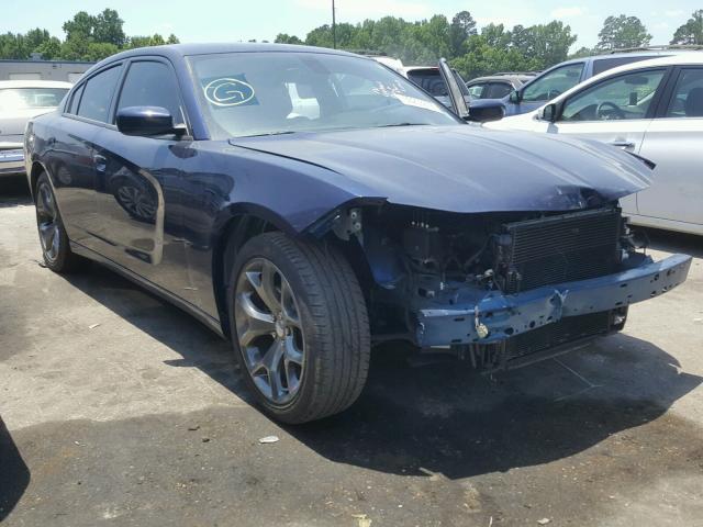 2C3CDXHG7GH228938 - 2016 DODGE CHARGER SX BLUE photo 1