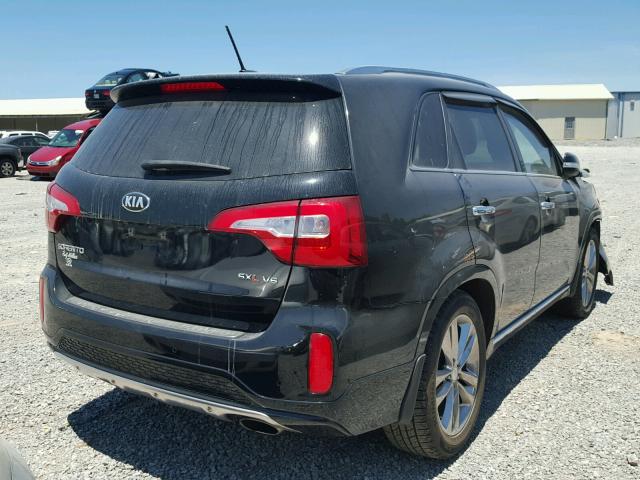 5XYKW4A74FG602400 - 2015 KIA SORENTO SX BLACK photo 4