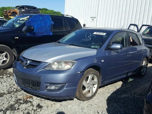 JM1BK34L671666602 - 2007 MAZDA SPEED 3 BLUE photo 2