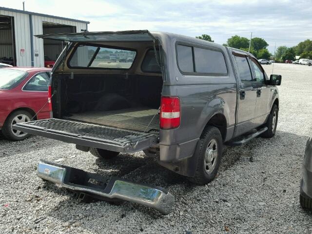 1FTRW12W74KC45904 - 2004 FORD F150 GRAY photo 4