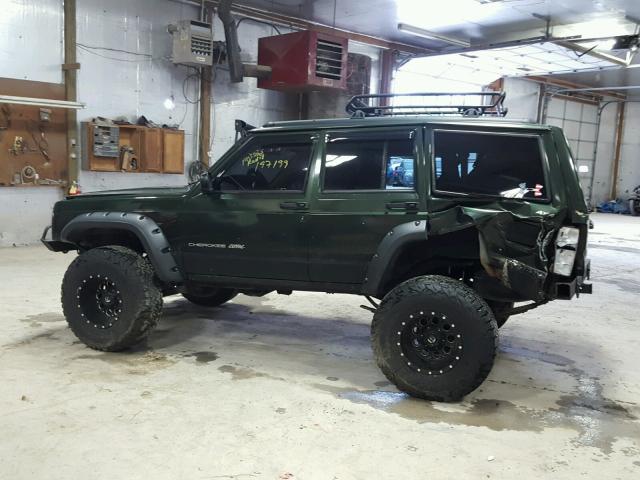 1J4FJ68S6WL211270 - 1998 JEEP CHEROKEE C GREEN photo 9