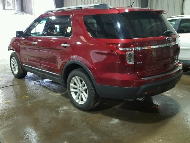 1FM5K8D80FGC15095 - 2015 FORD EXPLORER X RED photo 3