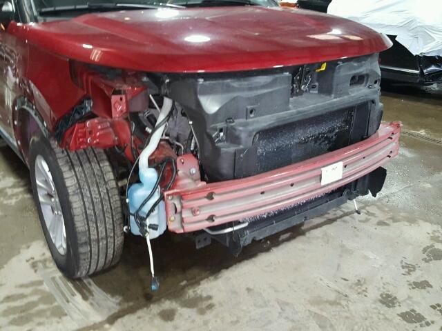 1FM5K8D80FGC15095 - 2015 FORD EXPLORER X RED photo 9