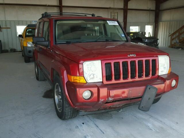 1J8HG48K16C195392 - 2006 JEEP COMMANDER RED photo 1