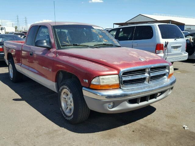 1B7GL22X7WS753498 - 1998 DODGE DAKOTA RED photo 1