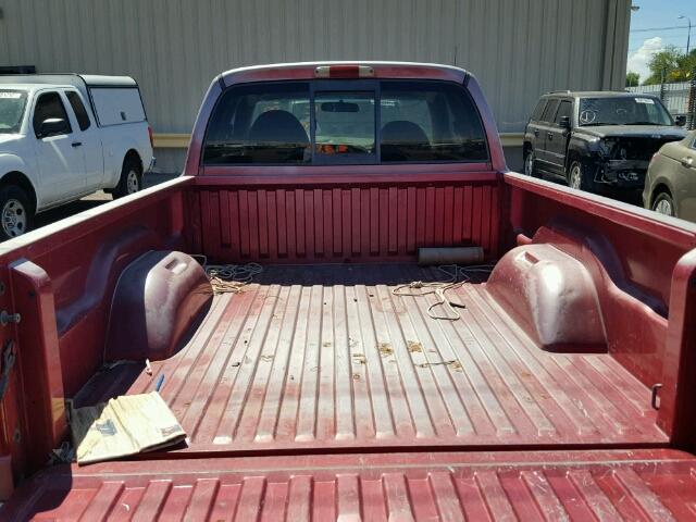 1B7GL22X7WS753498 - 1998 DODGE DAKOTA RED photo 9