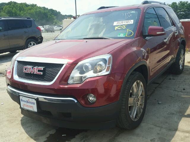 1GKLRNED6AJ150299 - 2010 GMC ACADIA SLT ბურგუნდია ფოტო 2