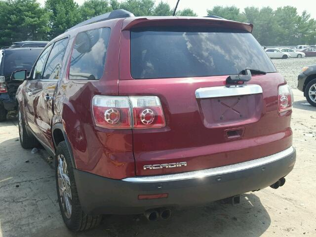 1GKLRNED6AJ150299 - 2010 GMC ACADIA SLT BURGUNDY photo 3