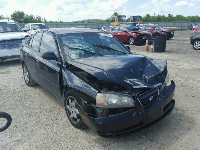 KMHDN46D76U254273 - 2006 HYUNDAI ELANTRA GL BLACK photo 1