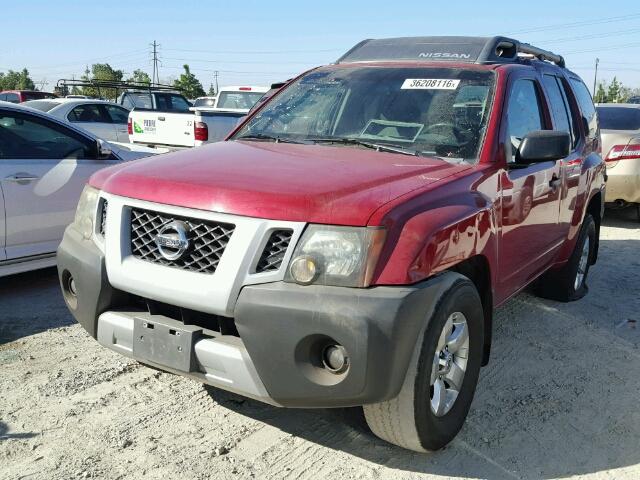 5N1AN08U59C512499 - 2009 NISSAN XTERRA OFF MAROON photo 2